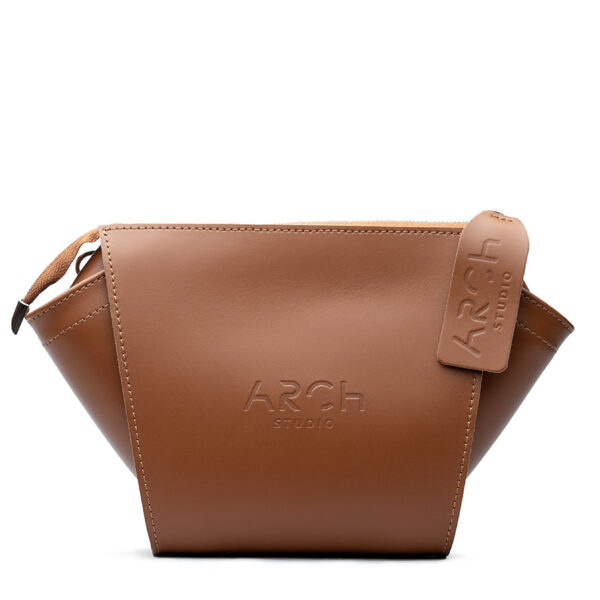 Arch Wings Brown leather handbag with a sleek