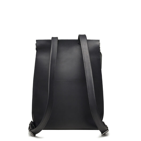 stilig elegant svart ryggsäck