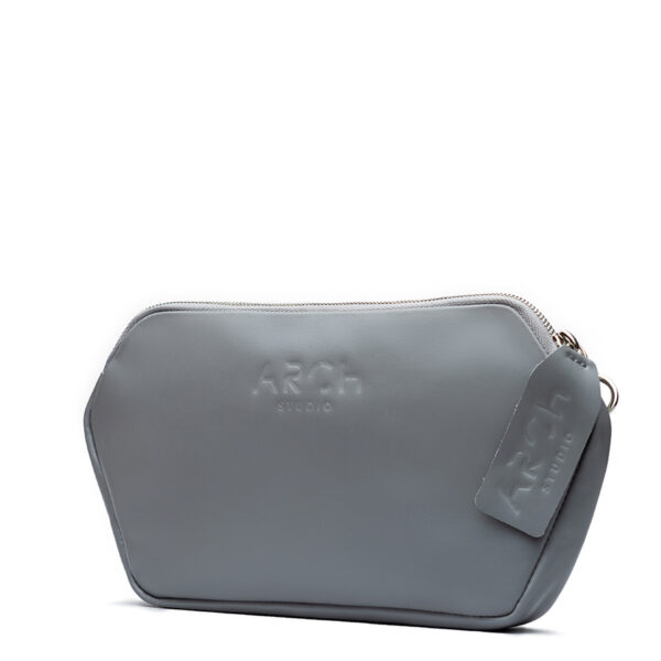 Arch Rhomb Large Grey Purse - Image 2